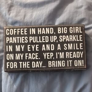 Motivational Wall Sign with Bold Text